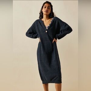 Hailee Sweater Dress in Evergreen